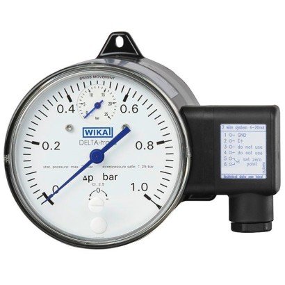 WIKA DPGT40 Differential Pressure Gauge with Output Signal