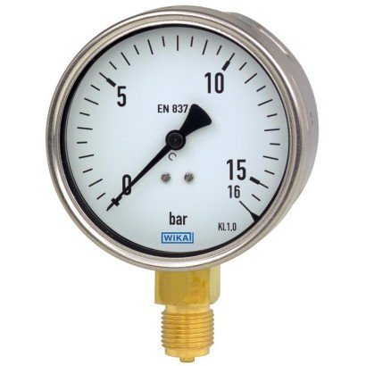 WIKA Model 212.20 Industrial Bourdon Tube Pressure Gauge