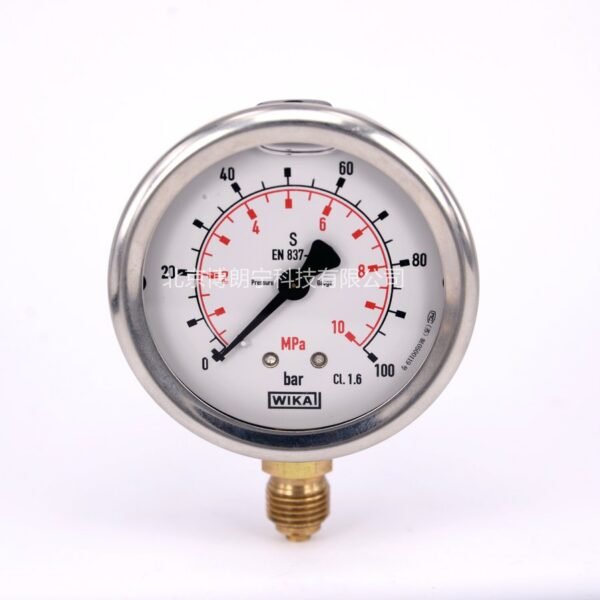 WIKA Model 213.53 Liquid-Filled Pressure Gauge