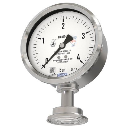 WIKA Model PG43SA-S Hygienic Diaphragm Pressure Gauge