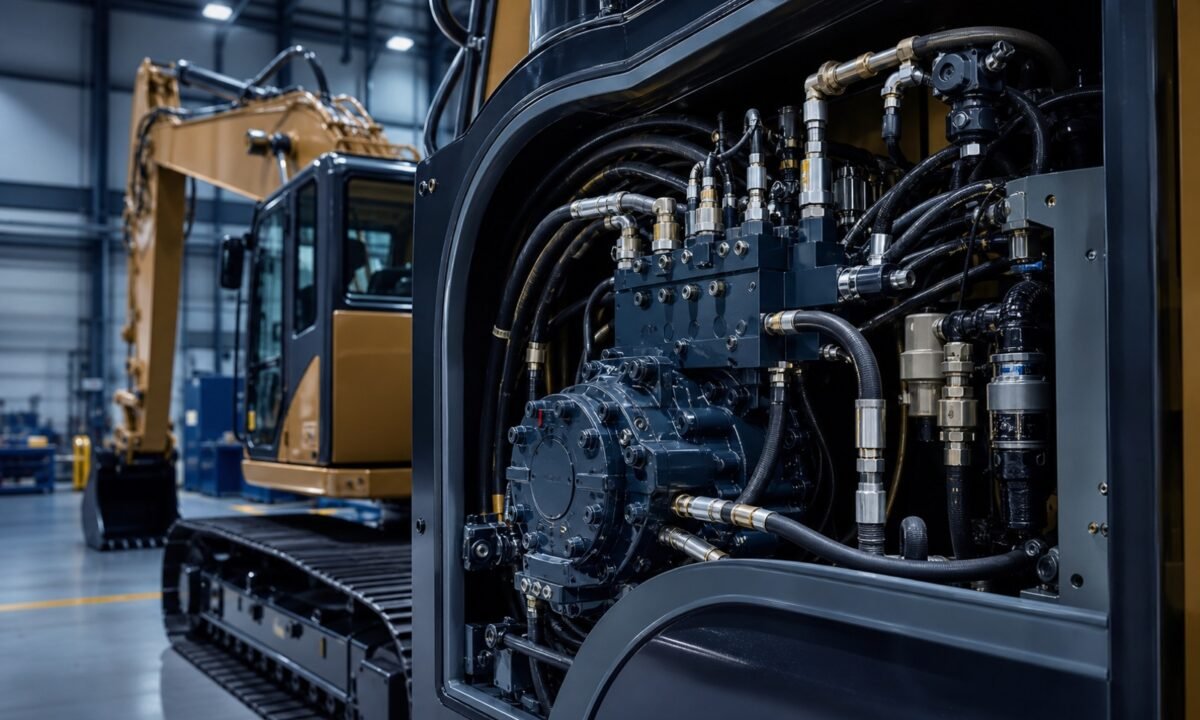 Construction machinery hydraulic instrumentation for pressure, temperature and control valve monitoring