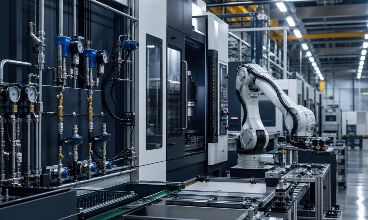 Machinery manufacturing and automation instrumentation for hydraulic, pneumatic and utility systems