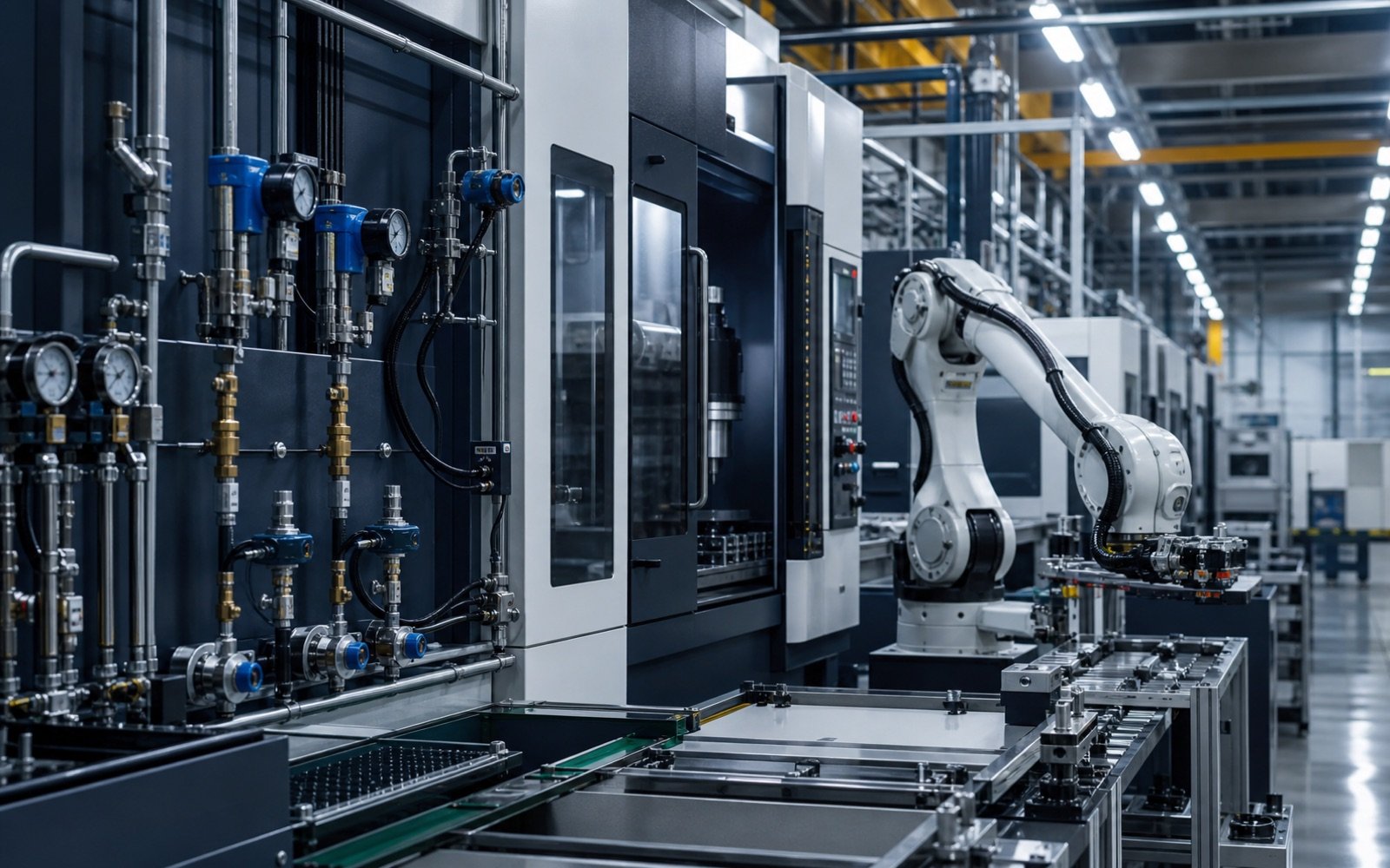 Machinery manufacturing and automation instrumentation for hydraulic, pneumatic and utility systems